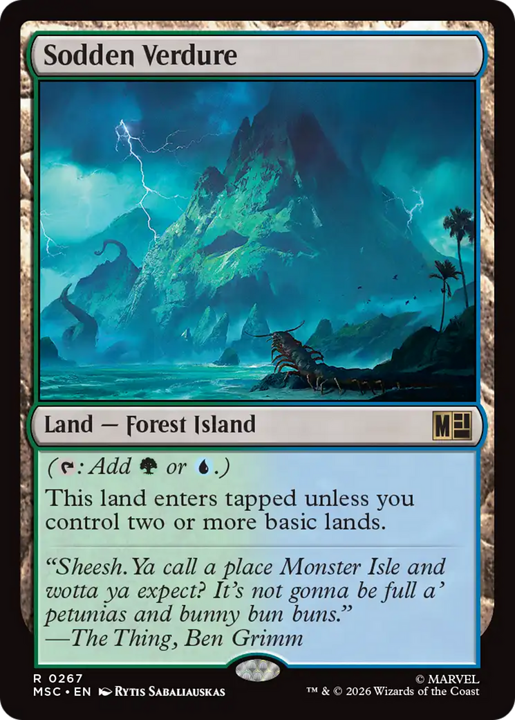 Sodden Verdure (Surge Foil) [Marvel Super Heroes Commander] | Card Citadel