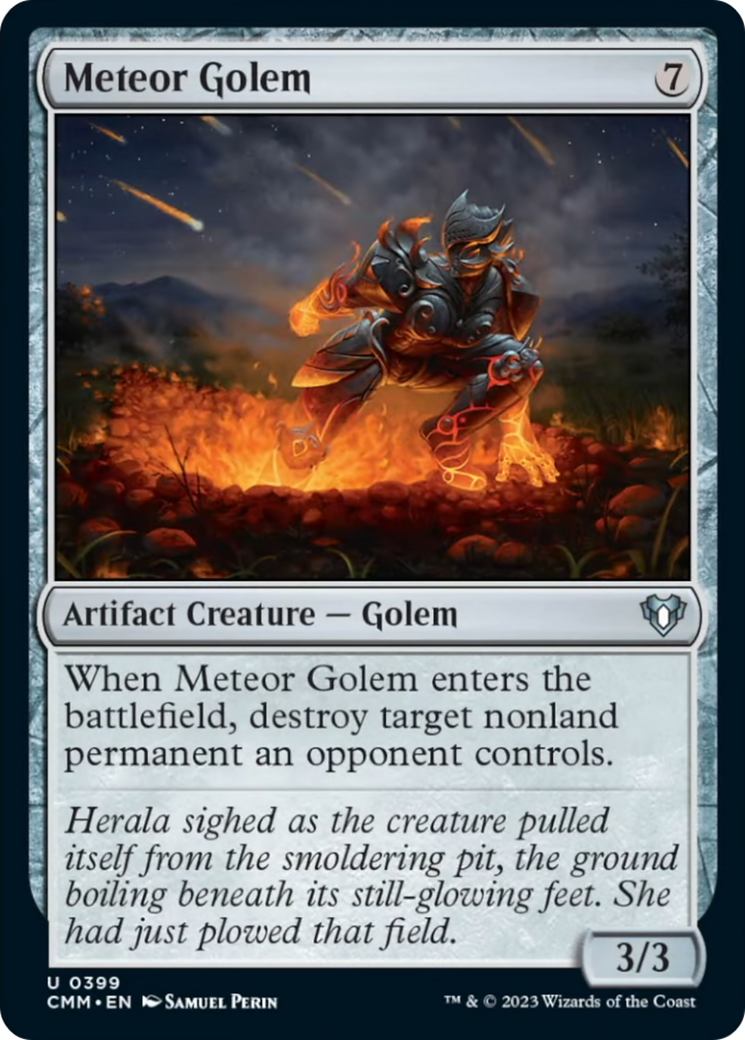 Meteor Golem [Commander Masters] | Card Citadel