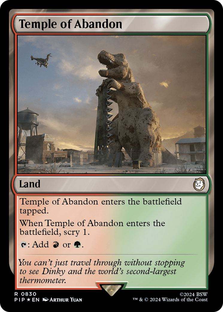 Temple of Abandon (Surge Foil) [Fallout] | Card Citadel