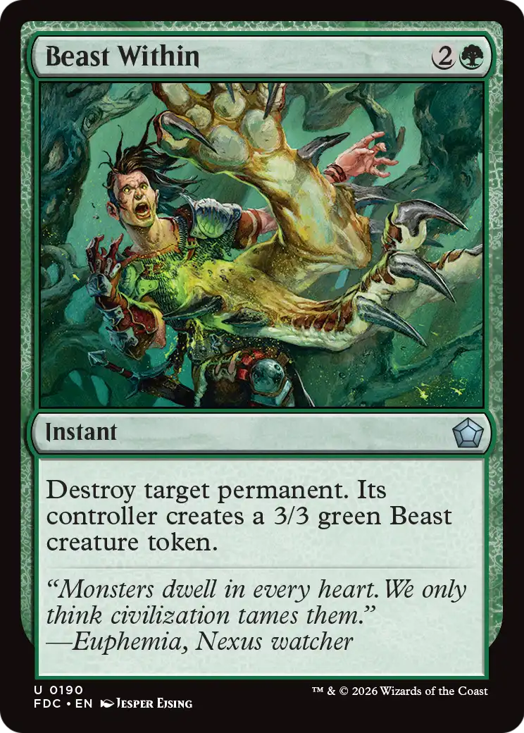 Beast Within [Foundations Commander] | Card Citadel