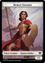 Human Soldier // Knight Double-Sided Token [Commander Masters Tokens] | Card Citadel