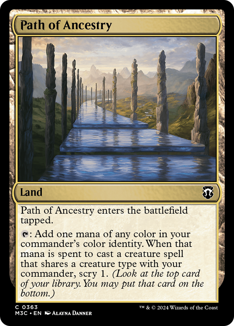 Path of Ancestry (Ripple Foil) [Modern Horizons 3 Commander] | Card Citadel