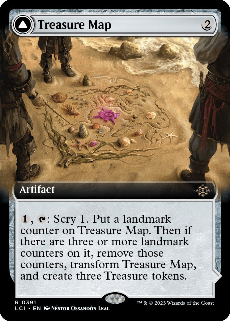 Treasure Map // Treasure Cove (Extended Art) [The Lost Caverns of Ixalan] | Card Citadel