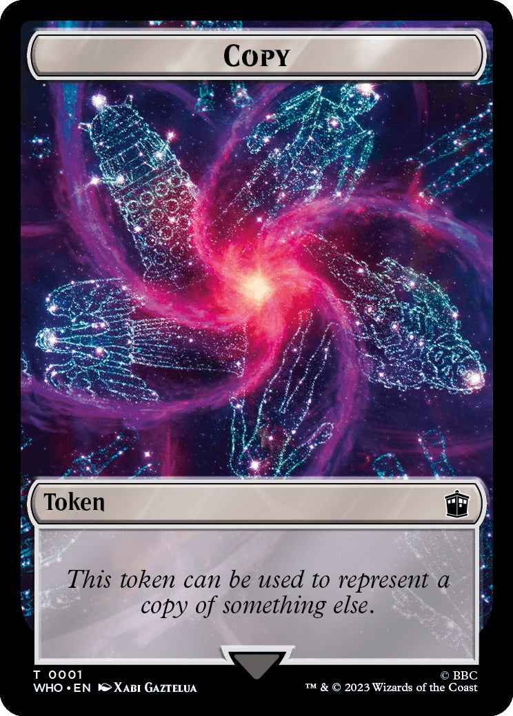 Copy // Alien Double-Sided Token [Doctor Who Tokens] | Card Citadel