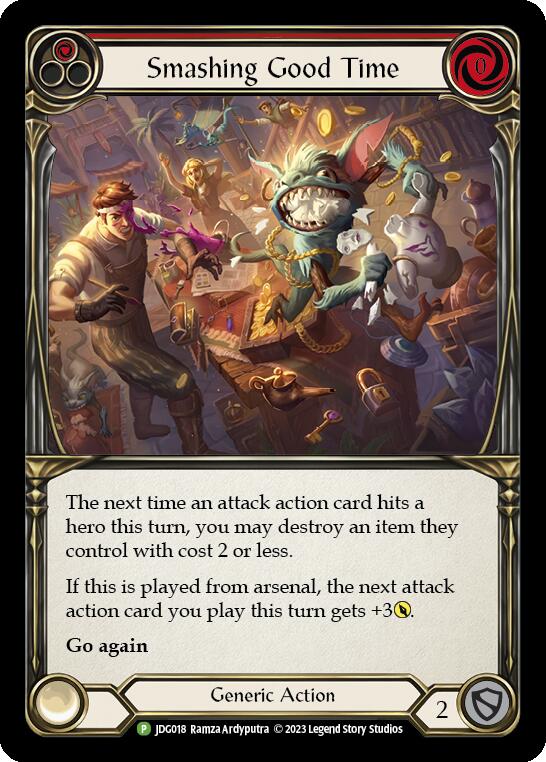 Smashing Good Time (Red) [JDG018] (Promo)  Cold Foil | Card Citadel