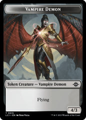 Vampire // Vampire Demon Double-Sided Token [The Lost Caverns of Ixalan Tokens] | Card Citadel