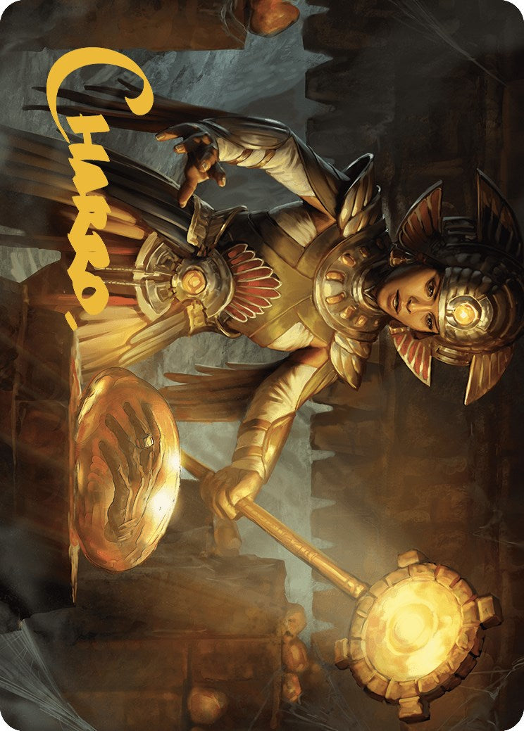 Curator of Sun's Creation Art Card (Gold-Stamped Signature) [The Lost Caverns of Ixalan Art Series] | Card Citadel