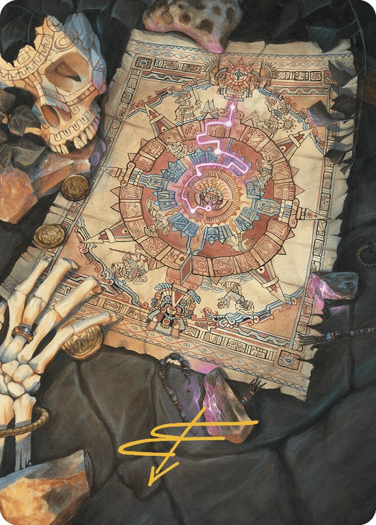 Map Token Art Card (Gold-Stamped Signature) [The Lost Caverns of Ixalan Art Series] | Card Citadel
