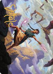 Warden of the Inner Sky Art Card (Gold-Stamped Signature) [The Lost Caverns of Ixalan Art Series] | Card Citadel
