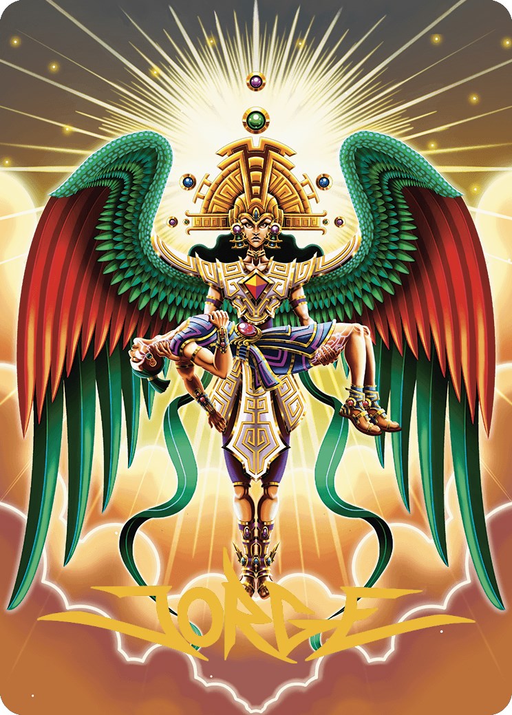 Resplendent Angel Art Card (59/81) (Gold-Stamped Signature) [The Lost Caverns of Ixalan Art Series] | Card Citadel