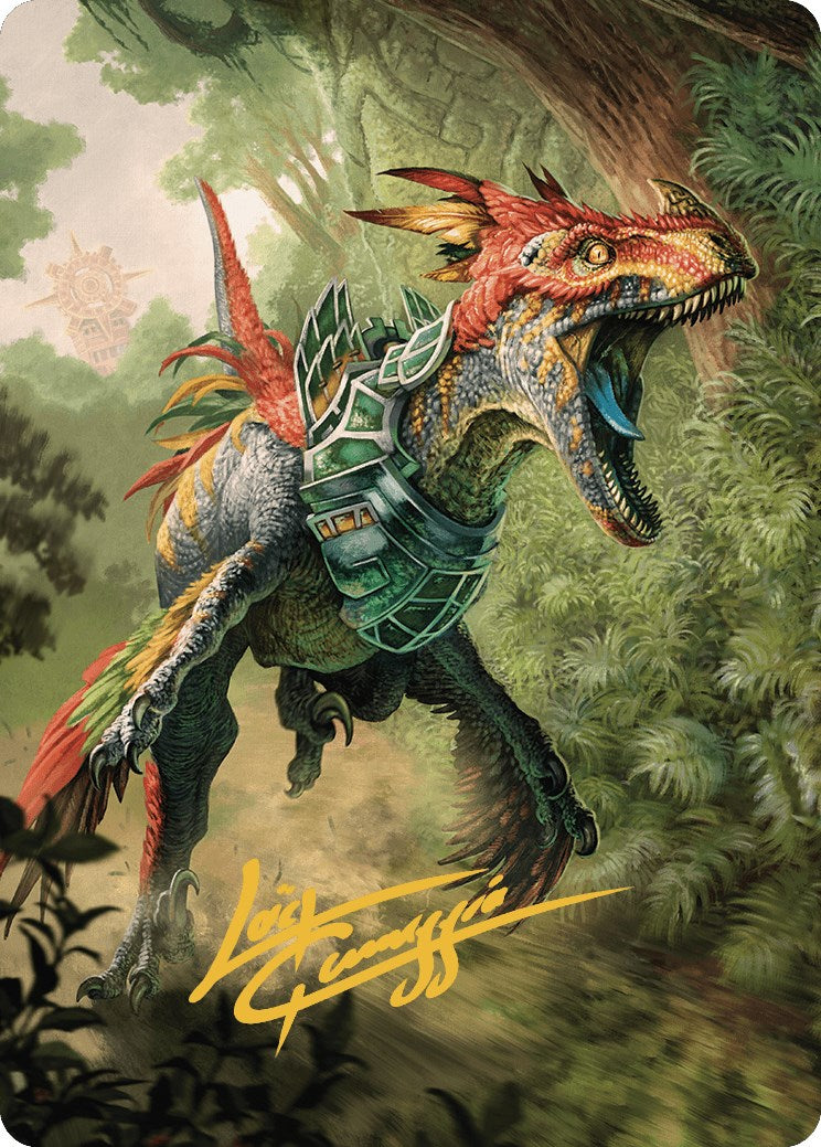 Dinosaur Token Art Card (Gold-Stamped Signature) [The Lost Caverns of Ixalan Art Series] | Card Citadel