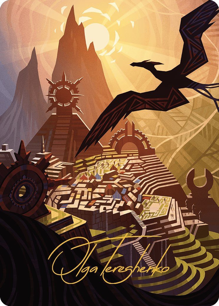 Plains Art Card (Gold-Stamped Signature) [The Lost Caverns of Ixalan Art Series] | Card Citadel