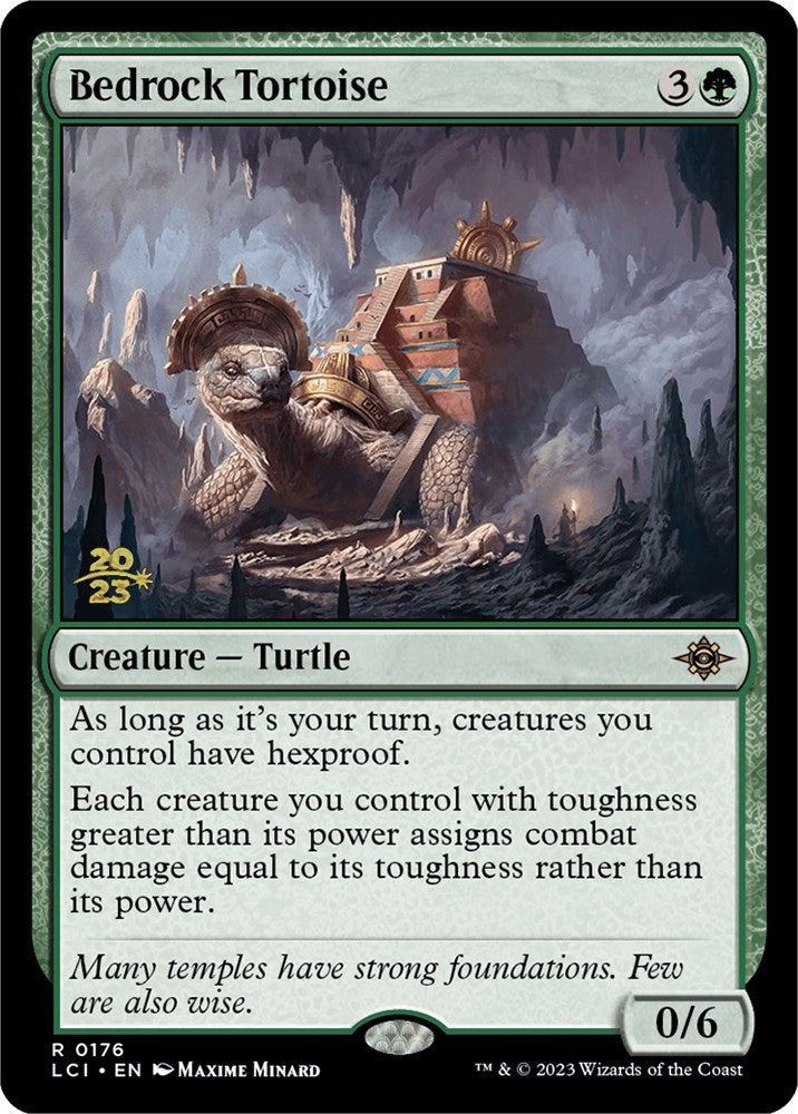 Bedrock Tortoise [The Lost Caverns of Ixalan Prerelease Cards] | Card Citadel