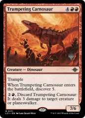 Trumpeting Carnosaur (Promo Pack) [The Lost Caverns of Ixalan Promos] | Card Citadel