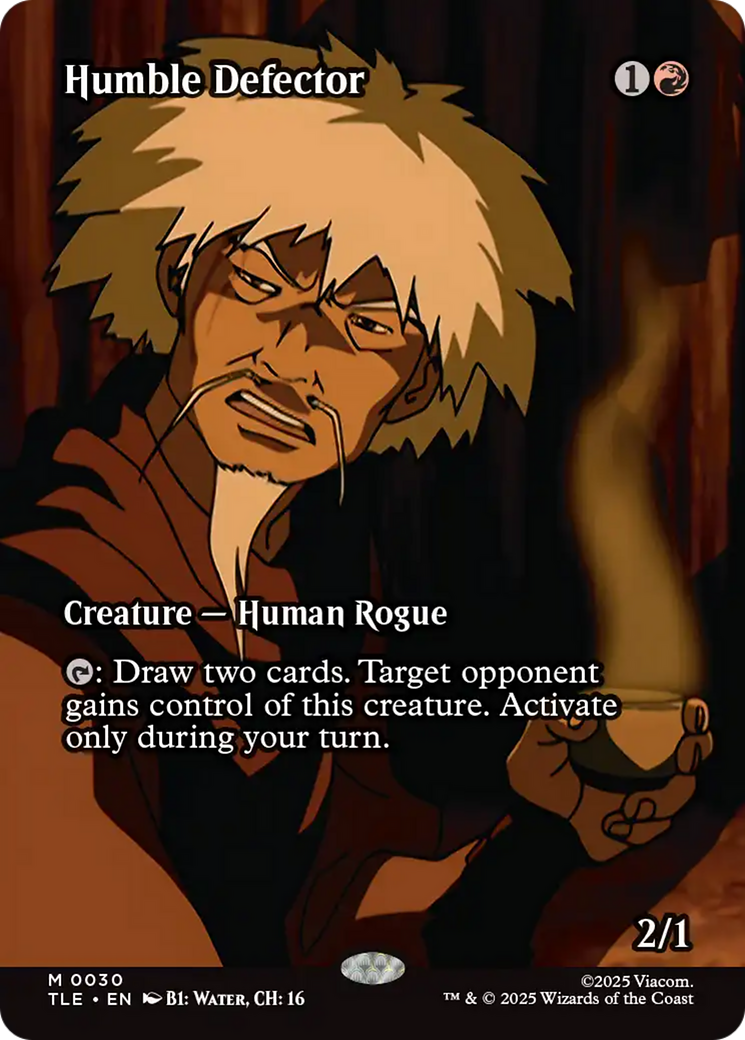 Humble Defector (Borderless) [Avatar: The Last Airbender: Eternal-Legal] | Card Citadel