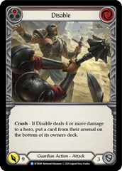 Disable (Red) [U-WTR048] (Welcome to Rathe Unlimited)  Unlimited Normal | Card Citadel