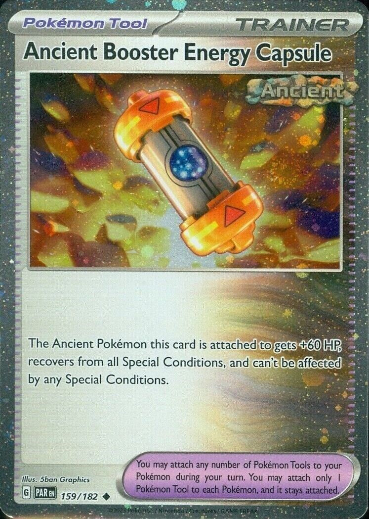 Ancient Booster Energy Capsule (159/182) (Cosmos Holo) [Scarlet & Violet: Paradox Rift] | Card Citadel
