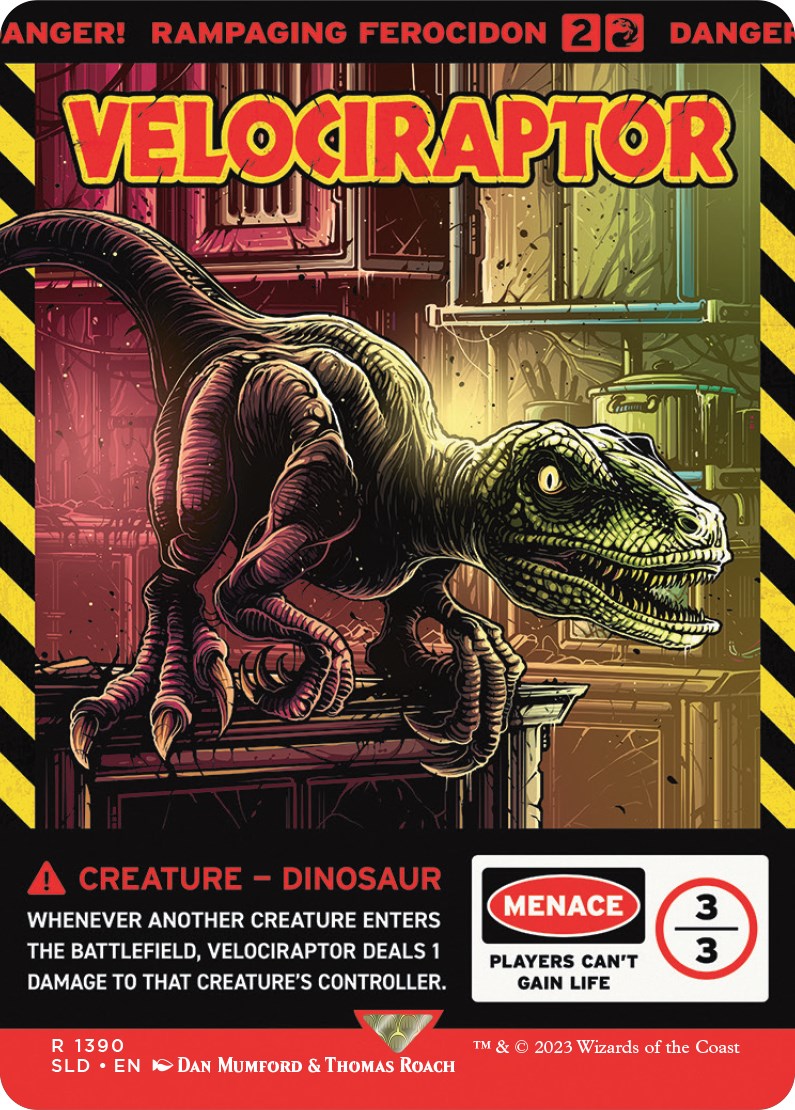 Velociraptor - Rampaging Ferocidon [Secret Lair Drop Series] | Card Citadel