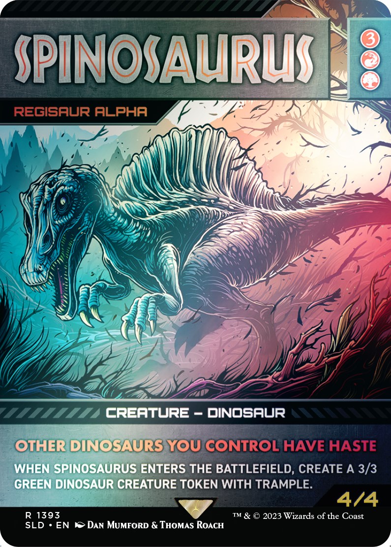 Spinosaurus - Regisaur Alpha (Rainbow Foil) [Secret Lair Drop Series] | Card Citadel