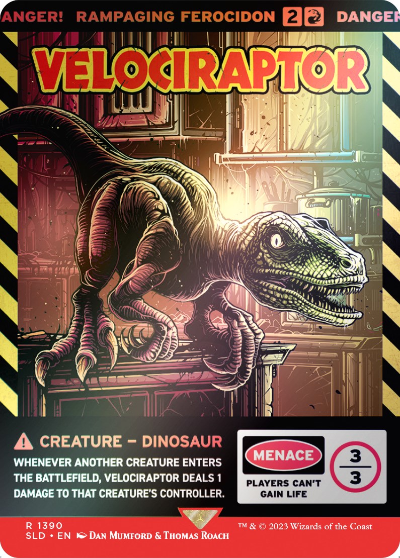 Velociraptor - Rampaging Ferocidon (Rainbow Foil) [Secret Lair Drop Series] | Card Citadel