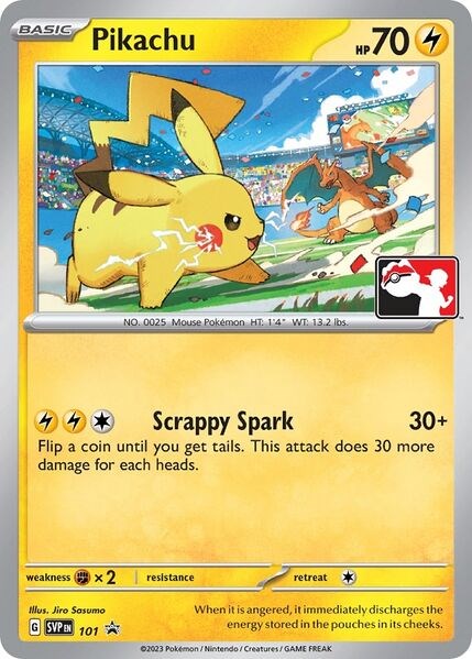 Pikachu (101) (Play Pokemon Promo) [League & Championship Cards] | Card Citadel