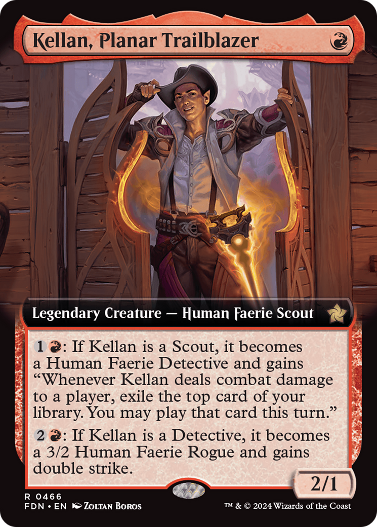 Kellan, Planar Trailblazer (Extended Art) [Foundations] | Card Citadel