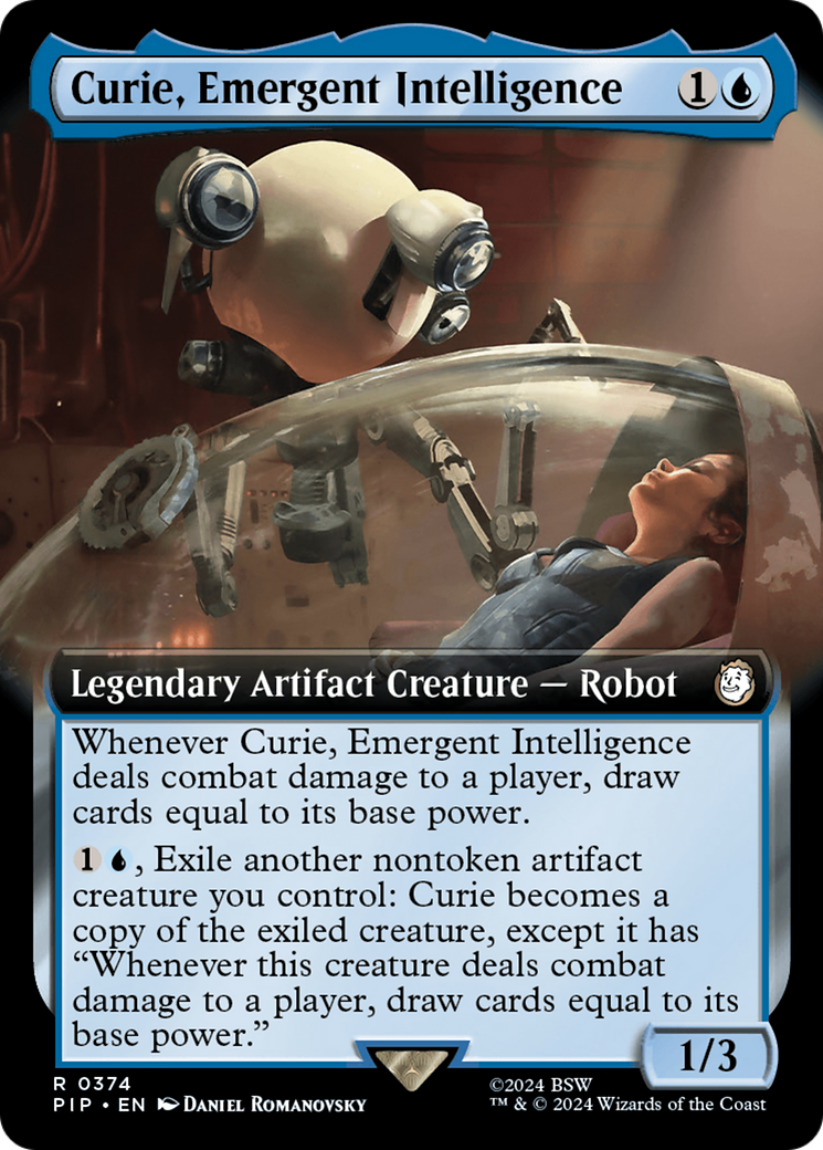 Curie, Emergent Intelligence (Extended Art) [Fallout] | Card Citadel