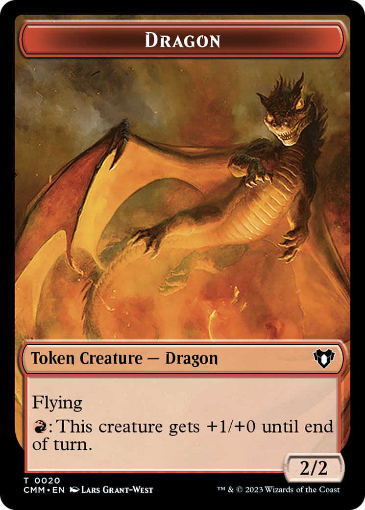 Dragon Token (20) [Commander Masters Tokens] | Card Citadel