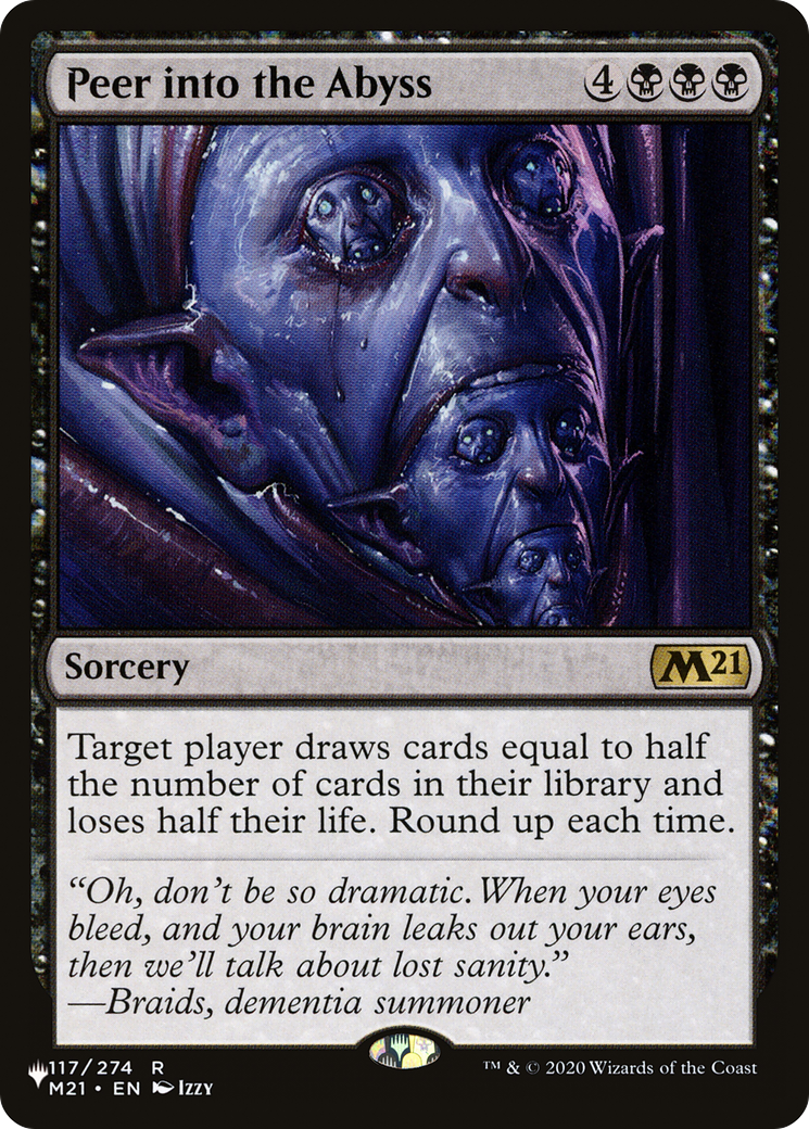 Peer into the Abyss [The List Reprints] | Card Citadel