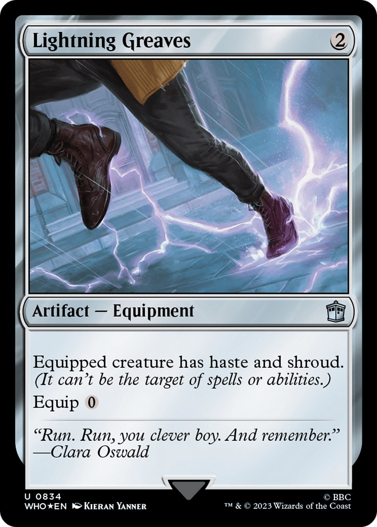 Lightning Greaves (Surge Foil) [Doctor Who] | Card Citadel