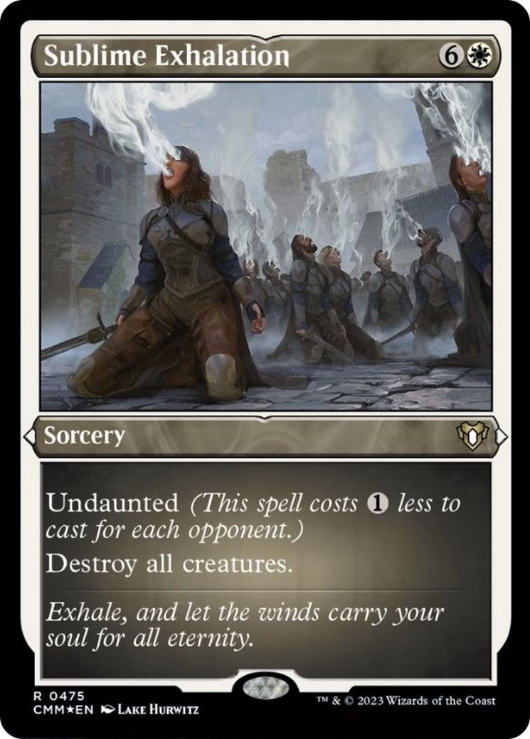 Sublime Exhalation (Foil Etched) [Commander Masters] | Card Citadel