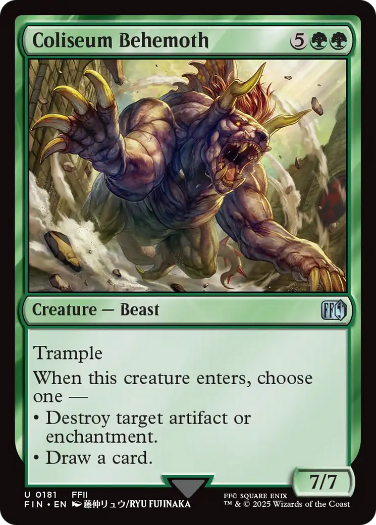 Coliseum Behemoth [FINAL FANTASY] | Card Citadel