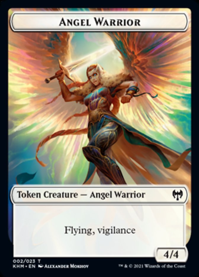 Angel Warrior Token [Kaldheim Tokens] | Card Citadel