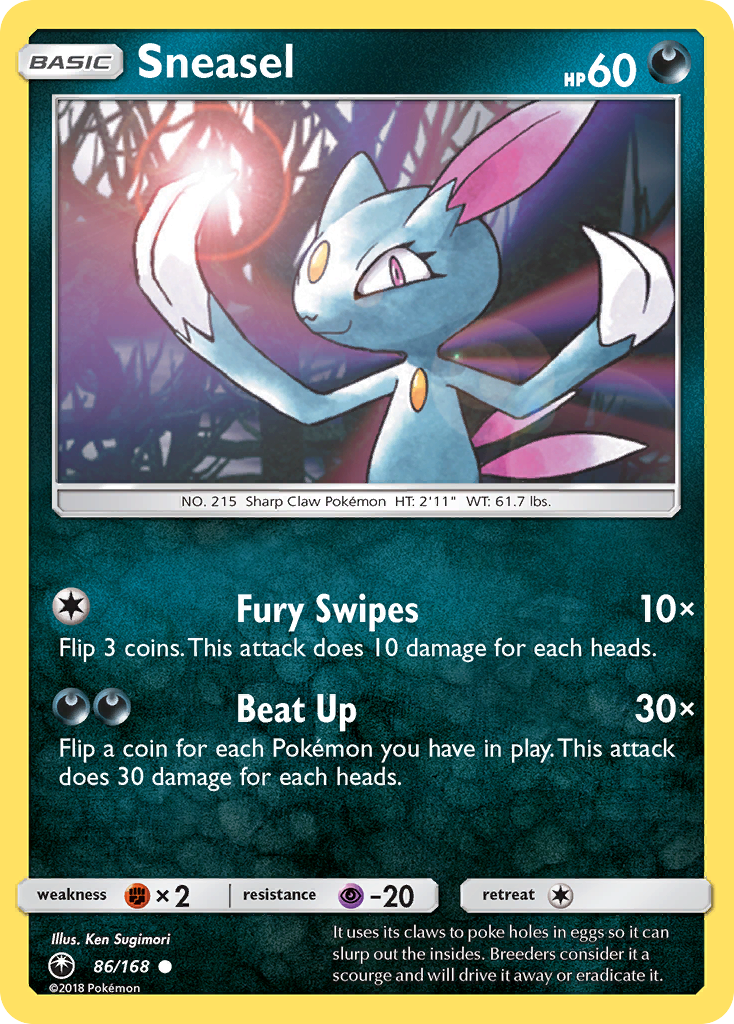 Sneasel (86/168) [Sun & Moon: Celestial Storm] | Card Citadel