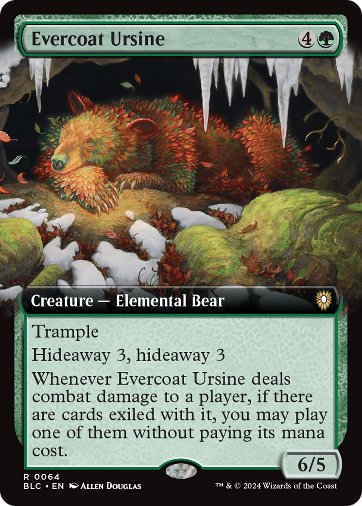 Evercoat Ursine (Extended Art) [Bloomburrow Commander] | Card Citadel