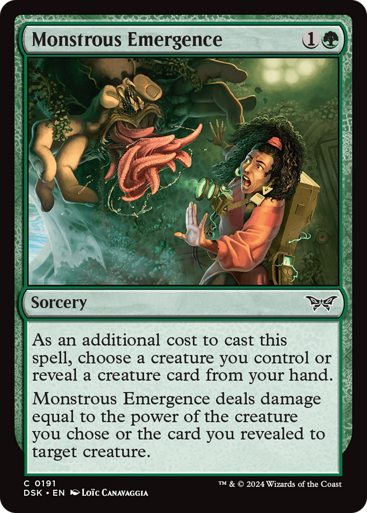 Monstrous Emergence [Duskmourn: House of Horror] | Card Citadel