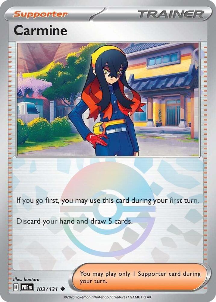 Carmine (103/131) (Poke Ball Pattern) [Scarlet & Violet: Prismatic Evolutions] | Card Citadel