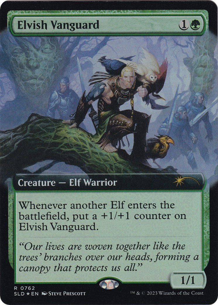 Elvish Vanguard (Extended Art) [Secret Lair Drop Series] | Card Citadel