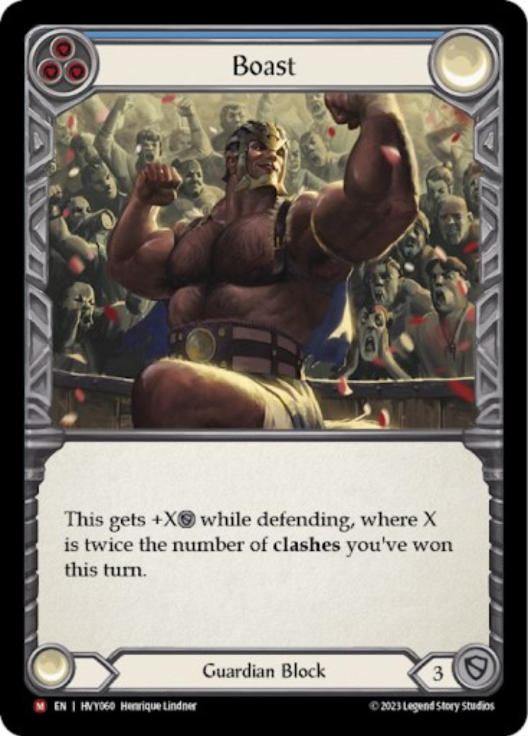 Boast (Blue) [HVY060] (Heavy Hitters) | Card Citadel