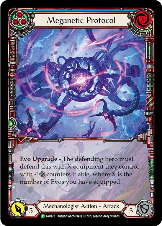 Meganetic Protocol [FAB172] (Promo)  Rainbow Foil | Card Citadel