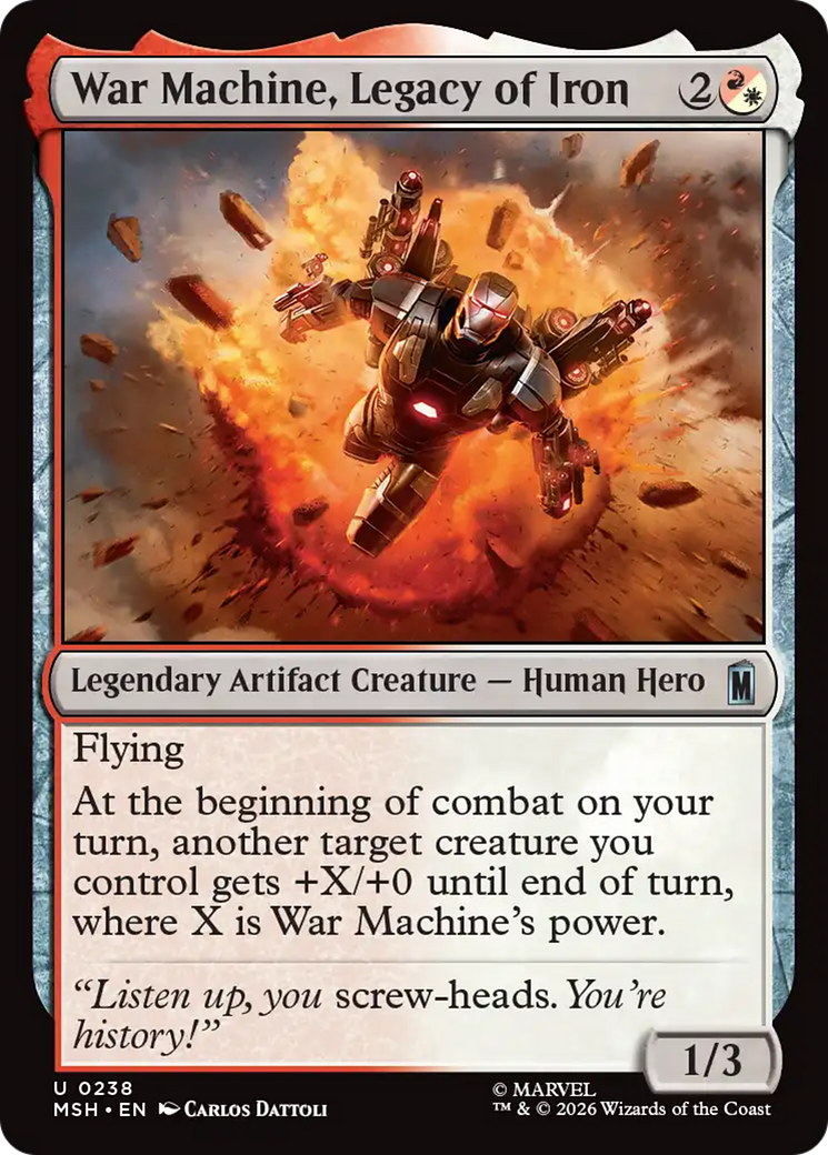 War Machine, Legacy of Iron [Marvel Super Heroes] | Card Citadel