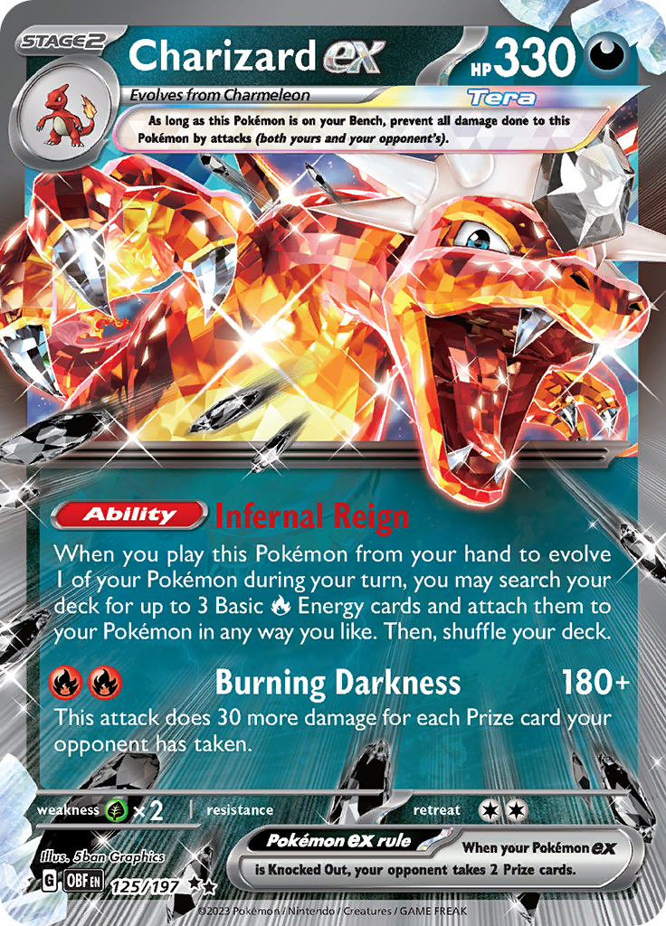 Charizard ex (125/197) [Scarlet & Violet: Obsidian Flames] | Card Citadel