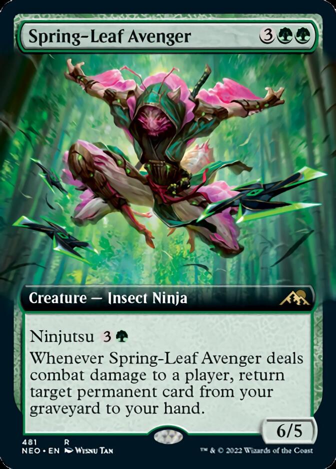 Spring-Leaf Avenger (Extended Art) [Kamigawa: Neon Dynasty] | Card Citadel