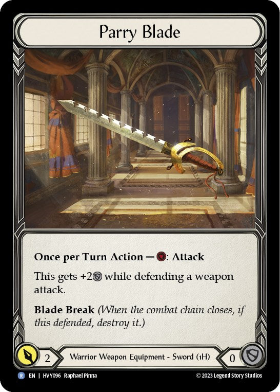 Parry Blade [HVY096] (Heavy Hitters)  Cold Foil | Card Citadel