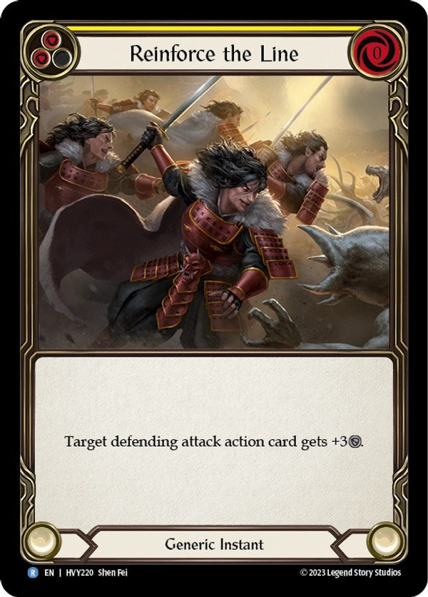 Reinforce the Line (Yellow) [HVY220] (Heavy Hitters) | Card Citadel