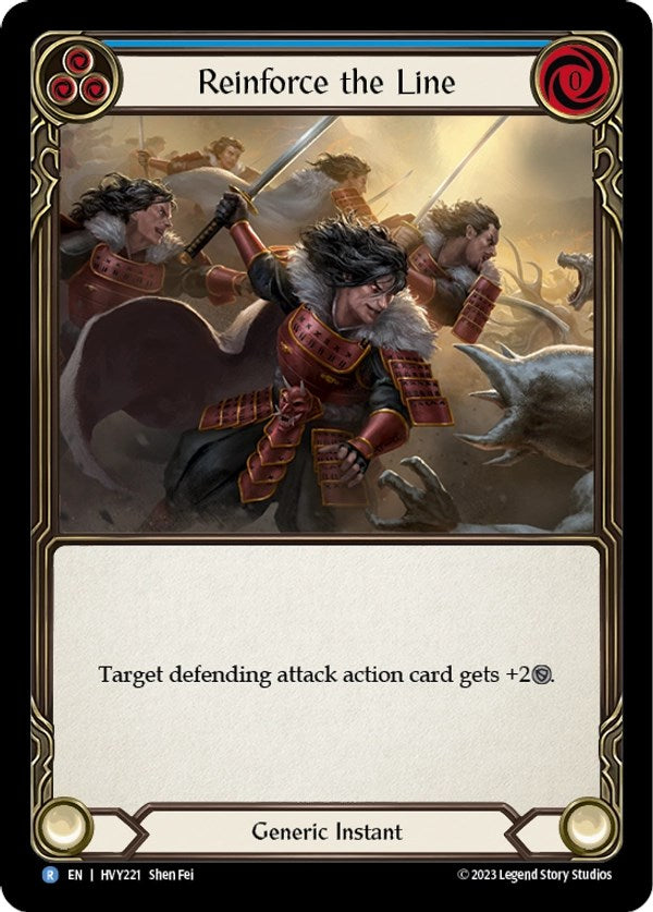 Reinforce the Line (Blue) [HVY221] (Heavy Hitters) | Card Citadel
