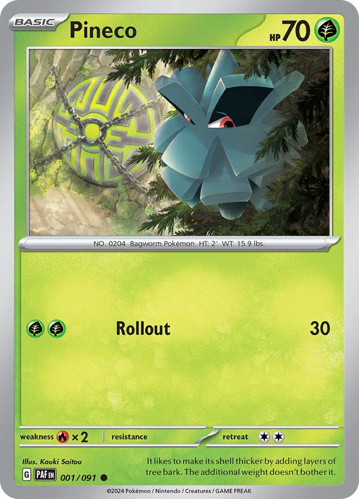Pineco (001/091) [Scarlet & Violet: Paldean Fates] | Card Citadel