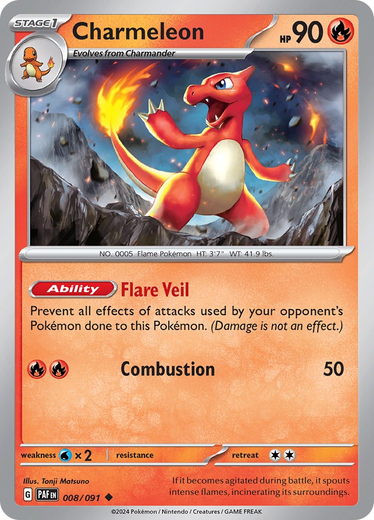 Charmeleon (008/091) [Scarlet & Violet: Paldean Fates] | Card Citadel