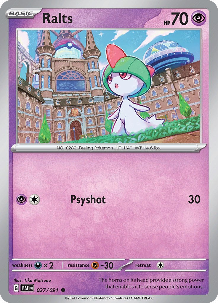 Ralts (027/091) [Scarlet & Violet: Paldean Fates] | Card Citadel