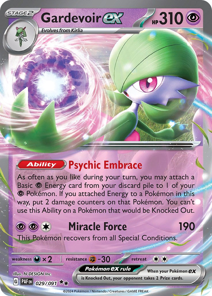 Gardevoir ex (029/091) [Scarlet & Violet: Paldean Fates] | Card Citadel